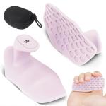 Ergonomic Anti-Slip Silicone Weight Grips - Light Pink