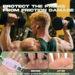 Ergonomic Anti-Slip Silicone Weight Grips - Light Pink