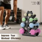 4-Tier Dumbbell Rack for Home Gym Storage