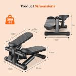 Mini Stair Stepper with Resistance Bands - Full Body Workout