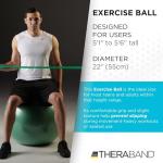 TheraBand Stability Exercise Ball, 65 cm, Green