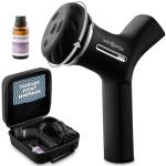 LifePro Spinergy Oil-Compatible Massage Gun - Deep Tissue Rotary Electric Handheld Back and Body Muscle Massager Gun with 4 Heads, 6 Speeds & Lavender Oil-Quiet Portable Tool for Men, Women, Athletes