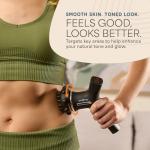 LifePro Spinergy Oil-Compatible Massage Gun - Deep Tissue Rotary Electric Handheld Back and Body Muscle Massager Gun with 4 Heads, 6 Speeds & Lavender Oil-Quiet Portable Tool for Men, Women, Athletes