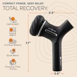 LifePro Spinergy Oil-Compatible Massage Gun - Deep Tissue Rotary Electric Handheld Back and Body Muscle Massager Gun with 4 Heads, 6 Speeds & Lavender Oil-Quiet Portable Tool for Men, Women, Athletes