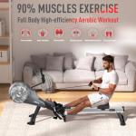 JOROTO Foldable Air Magnetic Rowing Machine