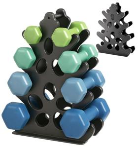 4-Tier Dumbbell Rack for Home Gym Storage