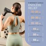 LifePro Sonic LX Massage Gun with Heat & Attachments