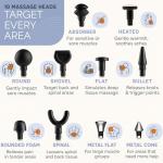 LifePro Sonic LX Massage Gun with Heat & Attachments