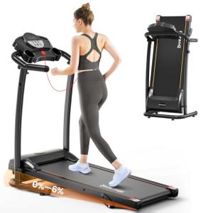 Foldable Treadmill with Incline and 12 Programs