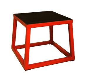 JFIT 12" Plyometric Jump Box - Red/Black