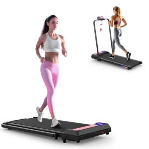 NAYSAYE 2-in-1 Foldable Treadmill with Remote
