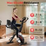 Pleny 5-in-1 Folding Exercise Bike for Home Gym
