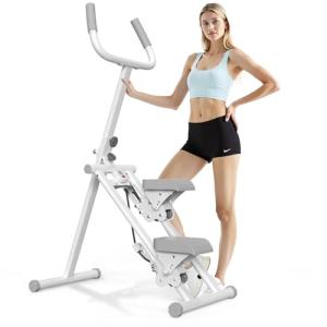 Compact Folding Stair Stepper with Handlebar