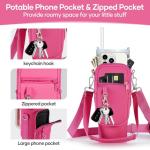 Insulated Water Bottle Carrier with Phone Pocket