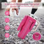 Insulated Water Bottle Carrier with Phone Pocket