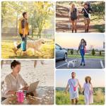 Insulated Water Bottle Carrier with Phone Pocket