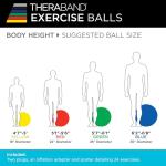 TheraBand 75cm Stability Ball for Fitness and Balance