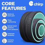Chirp Wheel Foam Roller Set for Back Pain Relief