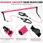 Pilates Bar Kit with Resistance Bands for Home Workout