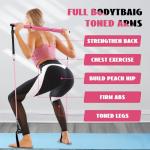 Pilates Bar Kit with Resistance Bands for Home Workout