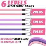 Pilates Bar Kit with Resistance Bands for Home Workout