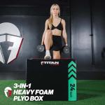 Titan Fitness 3-in-1 Foam Plyometric Box