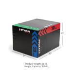 Titan Fitness 3-in-1 Foam Plyometric Box