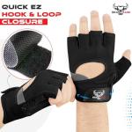 BEAST RAGE Fingerless Weight Lifting Gloves