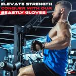 BEAST RAGE Fingerless Weight Lifting Gloves