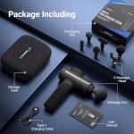 MERACH Portable Massage Gun with 6 Attachments