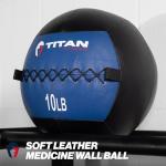 Titan Fitness 10 lb Soft Leather Medicine Ball