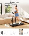 THERUN 2 in 1 Folding Walking Pad Treadmill
