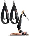 Wonderful Day 1 Pair Pilates Straps, Pilates Double Loop Straps for Pilates Reformer, Fitness D-Ring Straps, Removeable Exercise Straps Yoga Pilates Equipment Straps Exercise Accessories for Home Gym Workouts