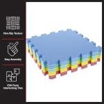 Multicolor Interlocking Exercise Mats - 8 Pieces