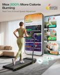 UREVO 2-in-1 Folding Treadmill with LED Display