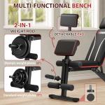 Adjustable Foldable Workout Bench for Home Gym
