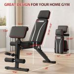 Adjustable Foldable Workout Bench for Home Gym