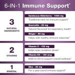 Elderberry Vitamin C Zinc Immune Support Capsules