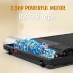 Portable Under Desk Walking Pad Treadmill 300lb Capacity