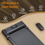 Portable Under Desk Walking Pad Treadmill 300lb Capacity