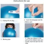 9-Inch Blue Pilates and Core Exercise Ball