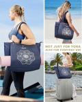 Gonex Multi-Pocket Yoga Mat Tote Bag - Blue