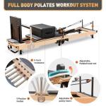 Foldable Pilates Reformer for Home Workouts