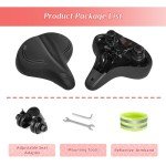 EKEPIN Oversized Gel Bike Seat for Comfort