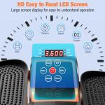 Portable Under Desk Elliptical with Remote Control