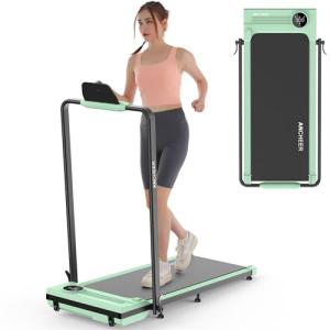 Compact Folding Treadmill with Incline and Remote