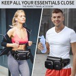 Water-Resistant Hiking Waist Bag with Bottle Holder
