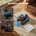 Compact Under Desk Elliptical Machine for Home Fitness