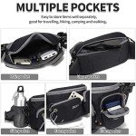 Water-Resistant Hiking Waist Bag with Bottle Holder
