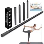 Adjustable 5 ft Steel Yoga Stretching Stick